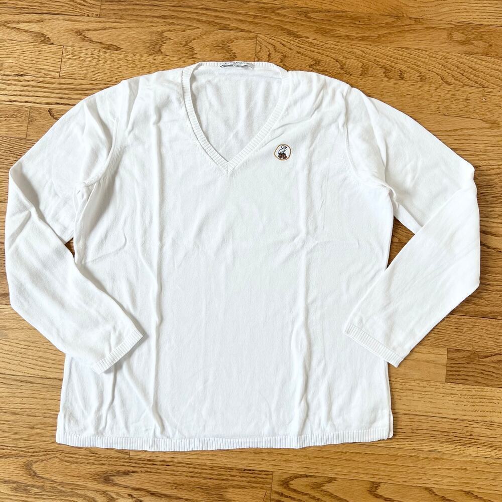Fairway & Greene Ladies 100% Cotton Pelican V Neck Sweater - XL